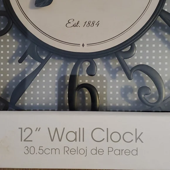 12 inch wall clock with open back. Westclox brand. New in box. - Picture 5 of 7